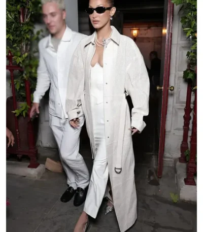Art Club Bella Hadid White Coat