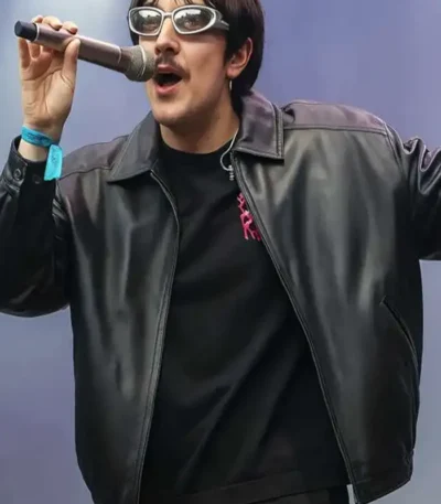 Artemas Lollapalooza Black Leather Jacket