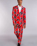 Atlanta Falcons Red Pattern Suit Jacket
