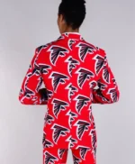 Atlanta Falcons Red Pattern Suit Jacket