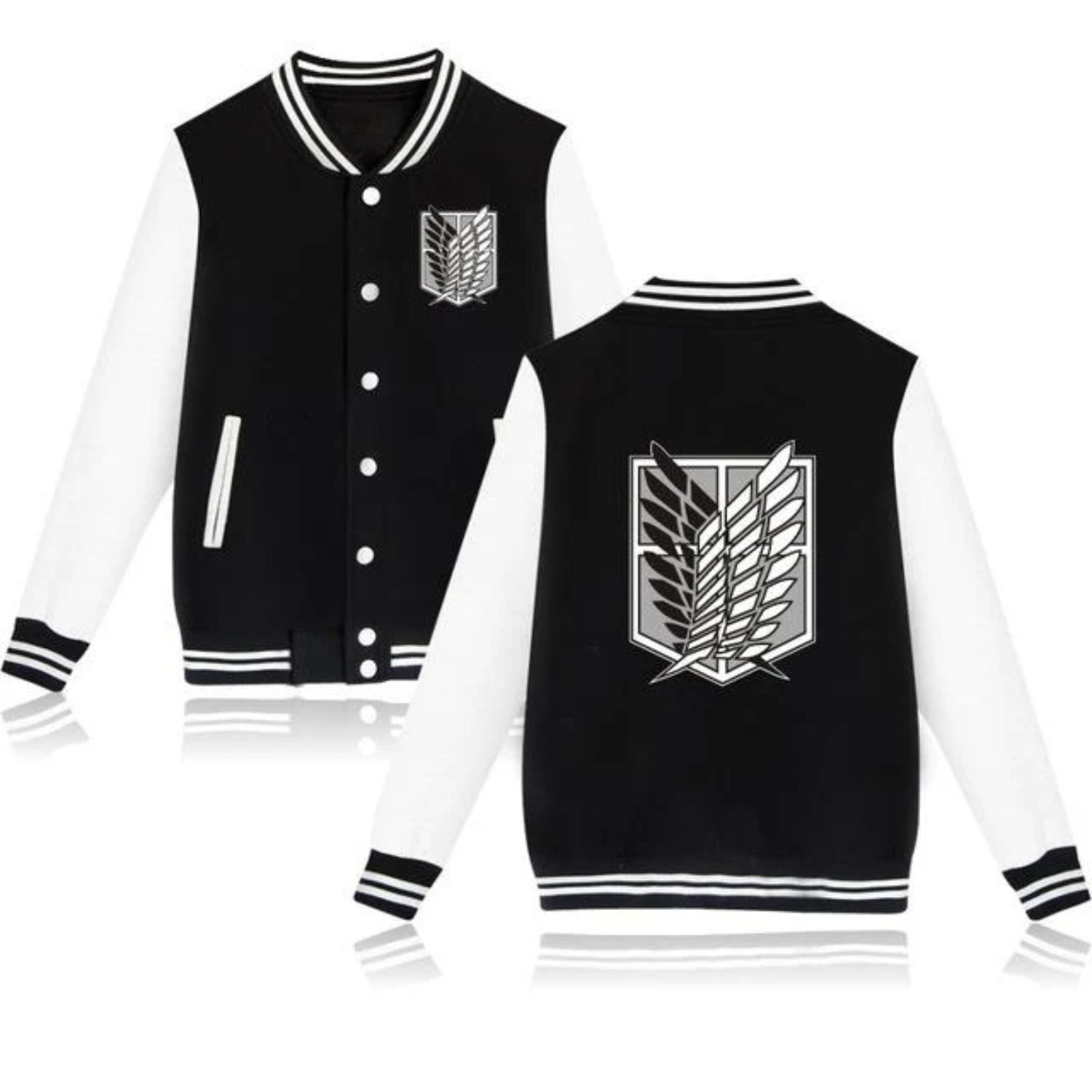 Attack on Titan Anime Varsity Letterman Jacket Attack on Titan Anime Varsity Letterman Jacket