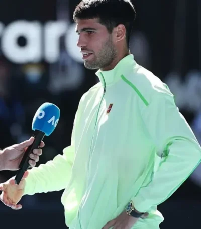 Australian Open Carlos Alcaraz Light Green Jacket