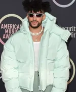 Bad Bunny Mint Puffer Jacket