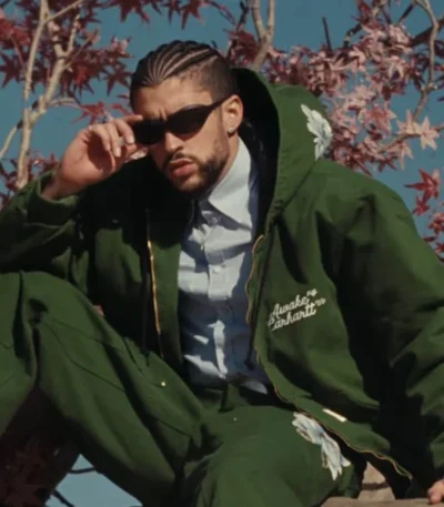 Bad Bunny Where She Goes Green Jacket
