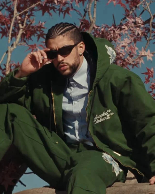 Bad Bunny Where She Goes Green Jacket Bad Bunny Where She Goes Green Jacket