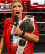 Becky Lynch WWE Raw Red Leather Jacket