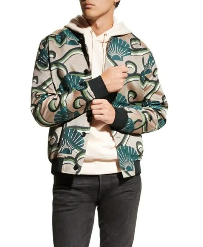 Bel-Air Carlton Banks S01 E01 Jacquard Bomber Jacket Bel-Air Carlton Banks S01 E01 Jacquard Bomber Jacket