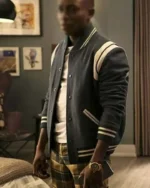 Bel-Air Olly Sholotan Black Varsity Jacket