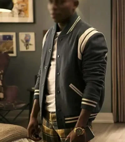 Bel-Air Olly Sholotan Black Varsity Jacket