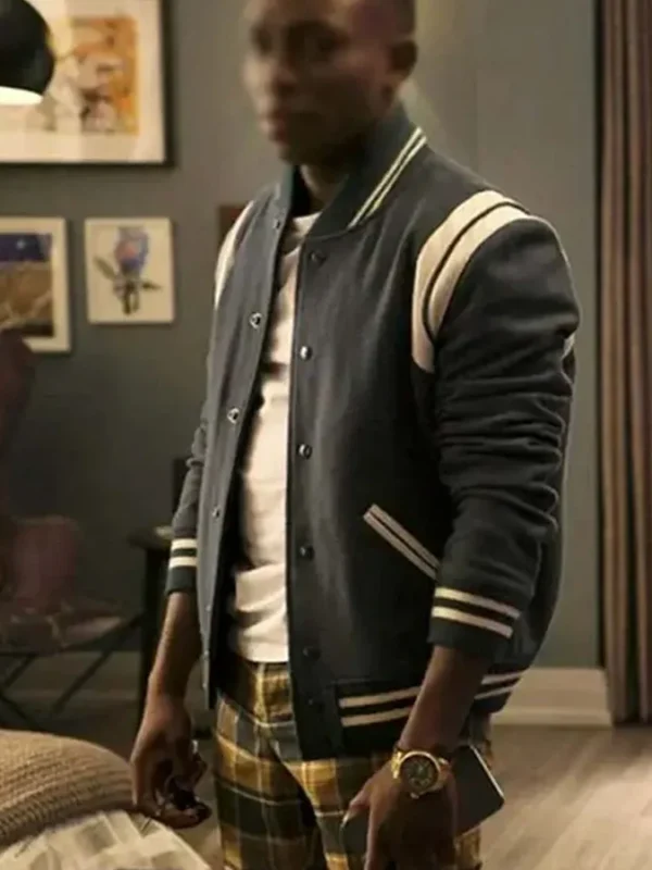 Bel-Air Olly Sholotan Black Varsity Jacket