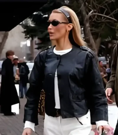 Bella Hadid Aspen Black Jacket