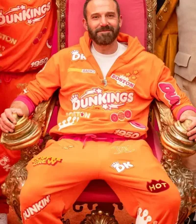 Ben Affleck Super Bowl Orange Tracksuit