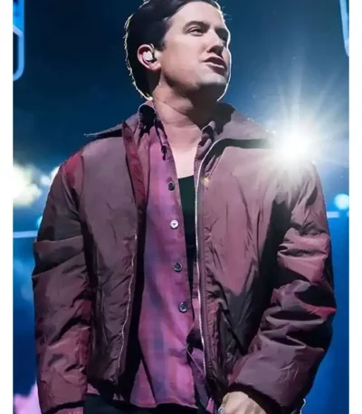 Berlin Concert Logan Henderson Maroon Jacket