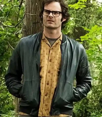 Bill Hader IT Chapter Two Richie Bomber Leather Jacket