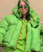 Billie Eilish Signature Green Puffer Jacket