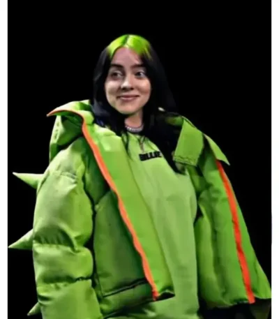 Billie Eilish Signature Green Puffer Jacket