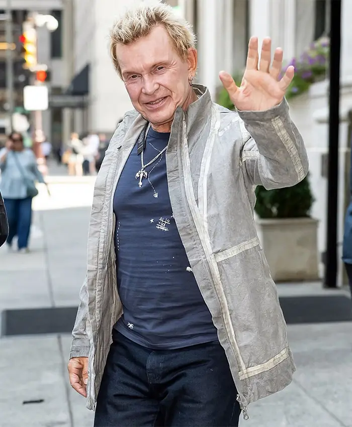 Billy Idol It’s A Nice Day To Tour Again Grey Jacket Billy Idol It’s A Nice Day To Tour Again Grey Jacket
