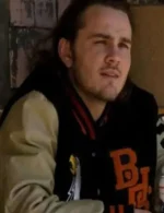 Billy Poe American Rust Snap-Tab Varsity Jacket