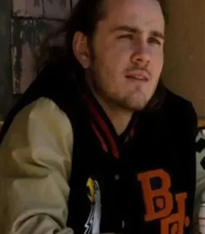 Billy Poe American Rust Snap-Tab Varsity Jacket