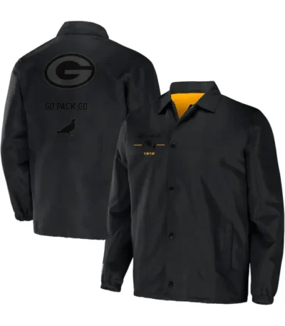 Black Green Bay Packers Jacket