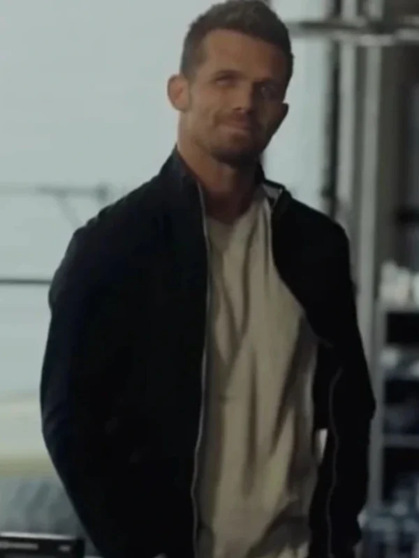 Blowback 2022 Cam Gigandet Bomber Black Jacket