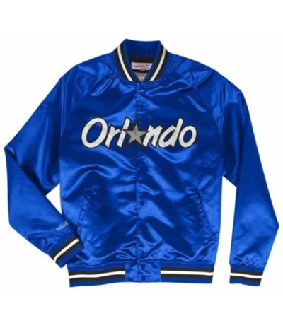 Bo Lang Orlando Magic Blue Satin Jacket