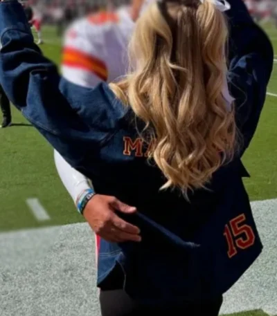 Brittany Mahomes Chiefs Denim Jacket