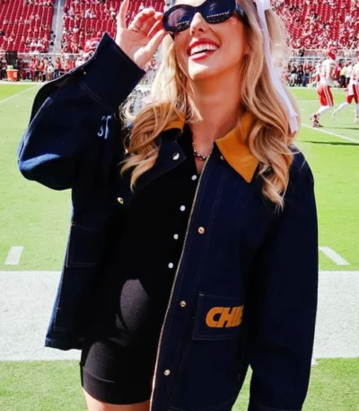 Brittany Mahomes Chiefs Denim Jacket