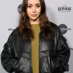 Buddy Event Cristin Milioti Leather Jacket