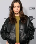 Buddy Event Cristin Milioti Leather Jacket