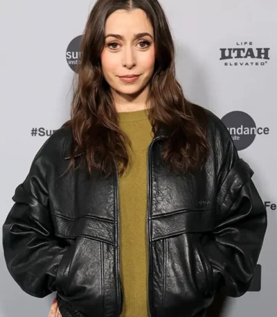 Buddy Event Cristin Milioti Leather Jacket