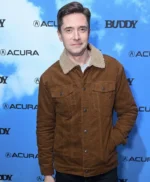 Buddy Premiere Topher Grace Brown Jacket