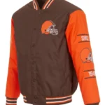 Buster Cleveland Browns Full-Snap Varsity Jacket