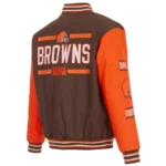 Buster Cleveland Browns Full-Snap Varsity Jacket