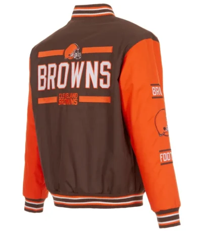 Buster Cleveland Browns Full-Snap Varsity Jacket