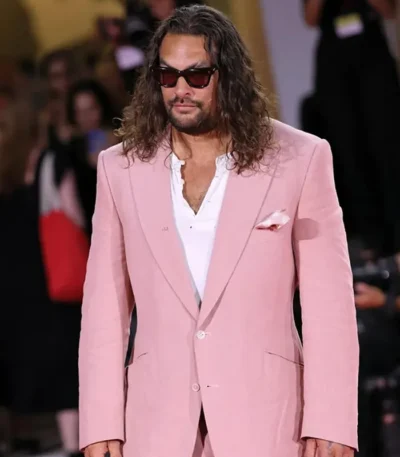 Film Festival Jason Momoa Pink Suit