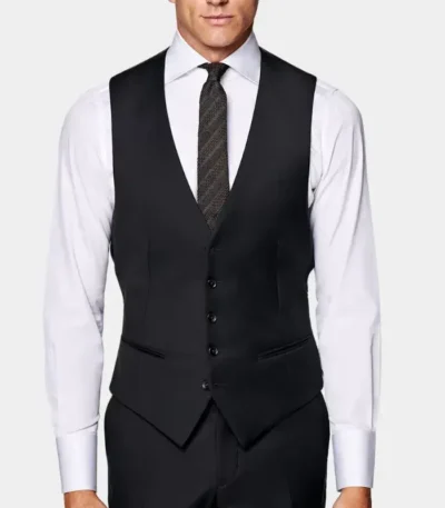 Russion Black 3 Piece Mens Suit