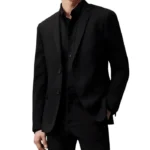 Ryan Mens Black Slim Fit Suit