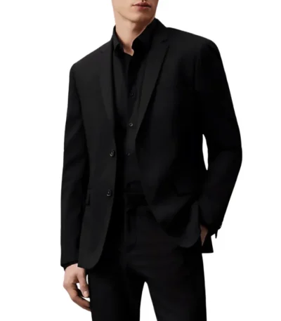 Ryan Mens Black Slim Fit Suit