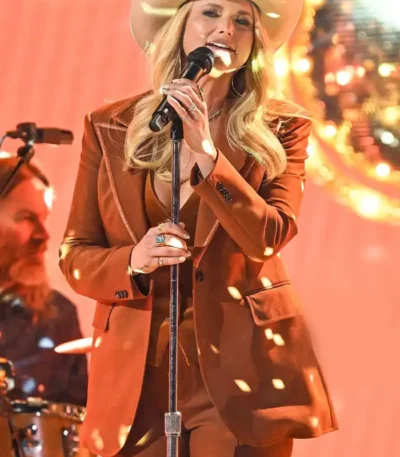 CMA Awards 2025 Miranda Lambert Suede Blazer