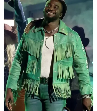 CMA Awards Shaboozey Green Fringe Jacket