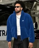 Cade Cunningham Blue Sherpa Jacket