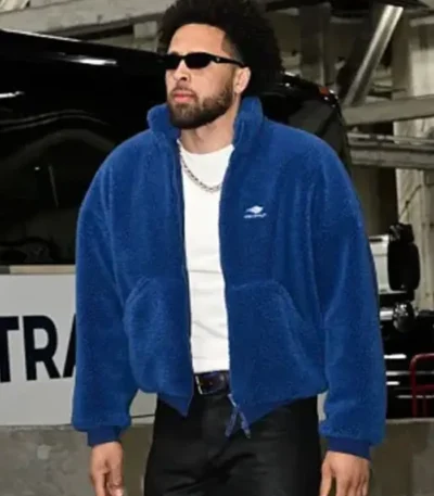 Cade Cunningham Blue Sherpa Jacket