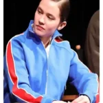 Cailee Spaeny Blue Track Jacket