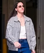 Caitlin Clark Checked Chambray Jacket