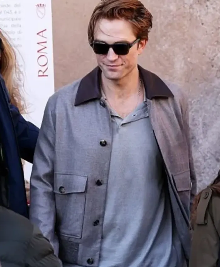 Campidoglio 2026 Robert Pattinson Grey Jacket Campidoglio 2026 Robert Pattinson Grey Jacket