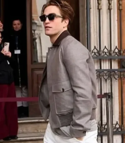Campidoglio 2026 Robert Pattinson Grey Jacket