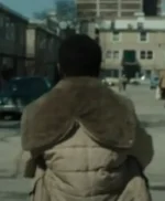 Candyman Billy Shearling Fur Collar Puffer Jacket