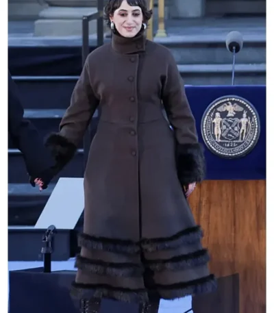 Ceremonial Inauguration Rama Duwaji Brown Coat