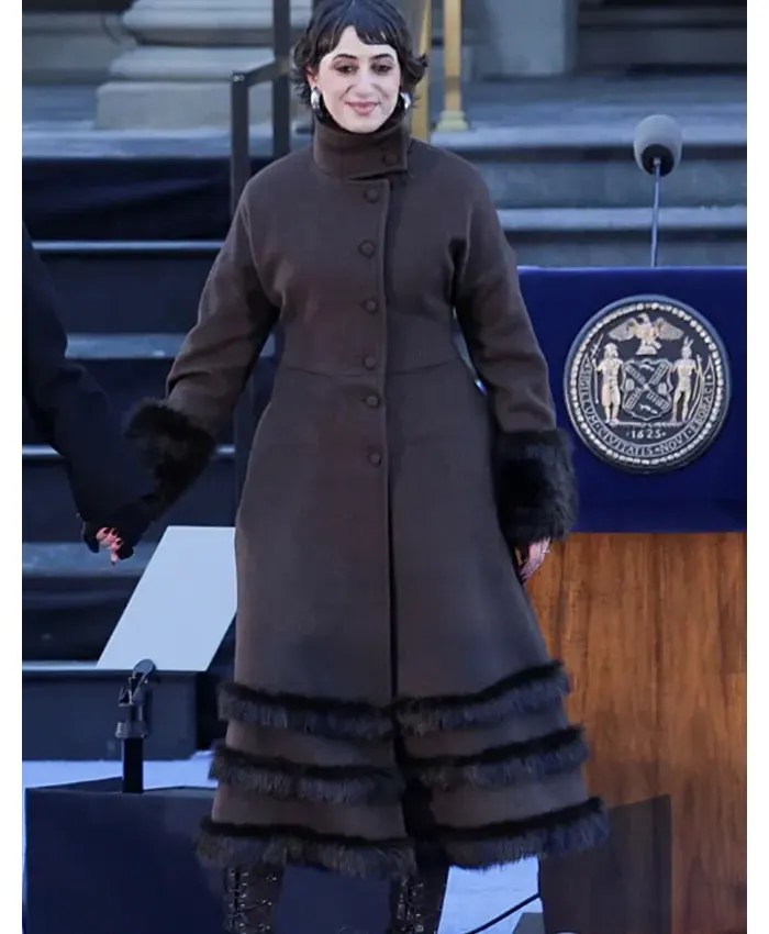 Ceremonial Inauguration Rama Duwaji Brown Coat Ceremonial Inauguration Rama Duwaji Brown Coat